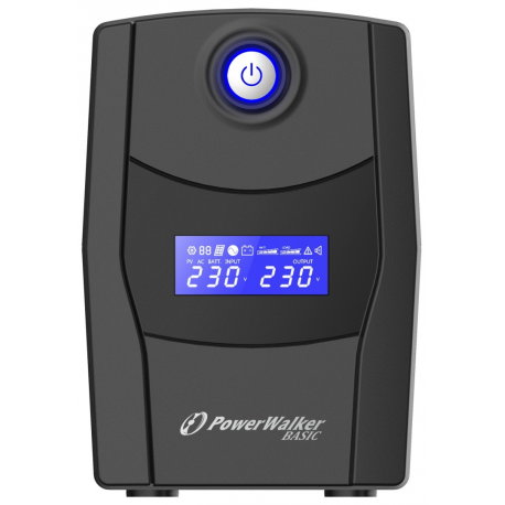 PowerWalker Basic VI 800 STL - UPS - AC 162-290 V - 480 Watt - 800 VA - 7.2 Ah - USB - output connectors: 2 - 0