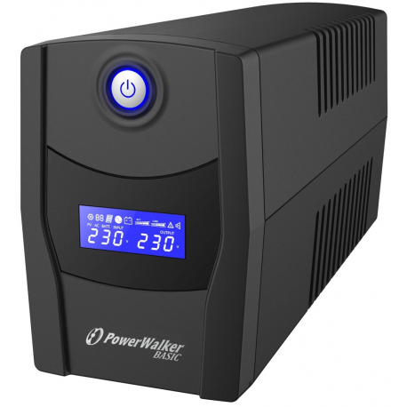 PowerWalker Basic VI 1000 STL - UPS - AC 162-290 V - 600 Watt - 1000 VA - 9 Ah - USB - output connectors: 2 - 1