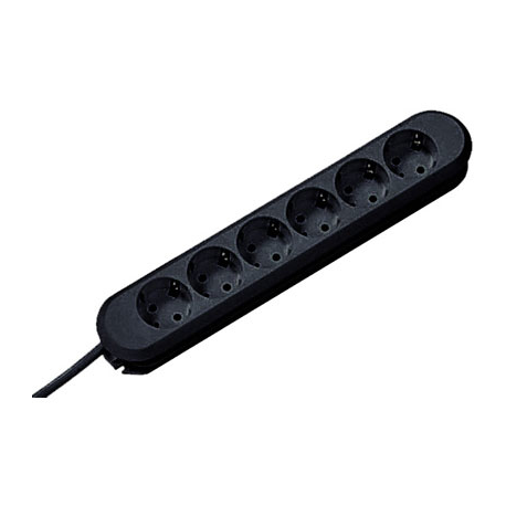 Bachmann SMART - Power strip - output connectors: 6 (power) - 1.5 m - black - 0