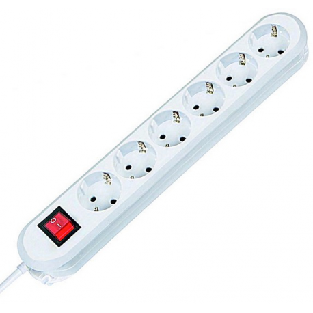 Bachmann SMART - Power strip - output connectors: 6 (CEE 7 / 17) - 1.5 m - Germany - white - 0