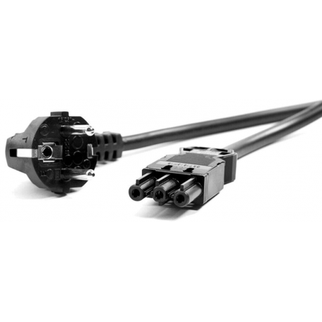 Bachmann - Power cable - CEE 7 / 4 (M) to GST18i3 (F) - 1.5 m - right-angled connector - black - 1