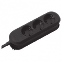 Bachmann SMART - Power strip - output connectors: 3 (CEE 7 / 17) - 1.5 m - Germany - black