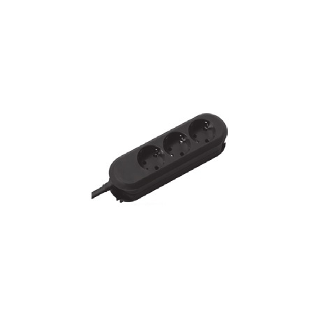 Bachmann SMART - Power strip - output connectors: 3 (3 x power Type F) - 3 m - black - 0