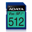 ADATA Premier Pro SDXC UHS-I U3 Class 10 (V30S) - Flash memory card - 512 GB - Video Class V30 / UHS-I U3 / Class10 - SDXC UHS-I