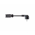 Bachmann H05VV-F 3G - Power cable - GST18i3 (F) to CEE 7/4 (M) - 2 m - right-angled connector - black