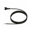Bachmann - Power cable - CEE 7 / 17 (P) to bare wire - 250 V - 10 A - 5 m - black