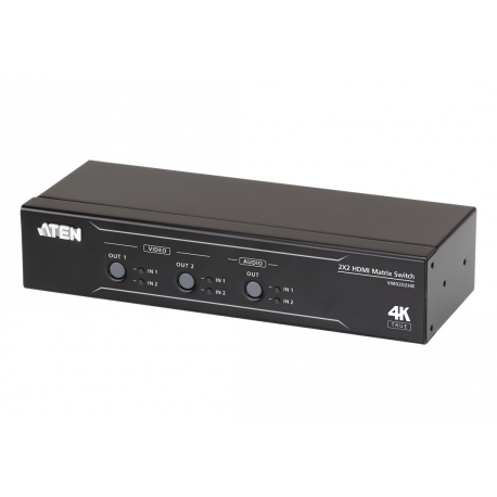 ATEN VM0202HB - Video / audio switch - desktop, rack-mountable - 0