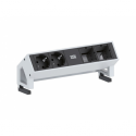 Bachmann DESK 2 - Power strip - input: GST18 - output connectors: 2 - 20 cm - black, silver