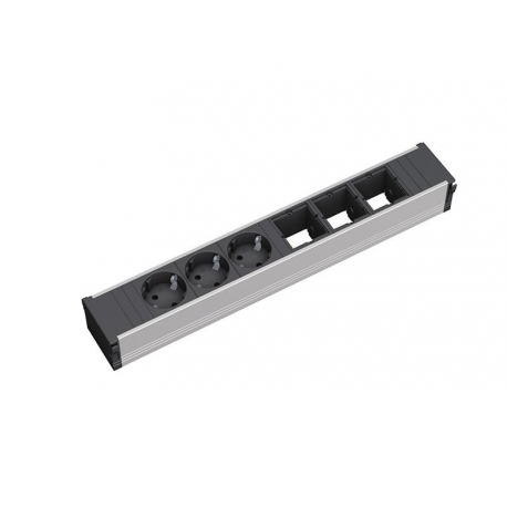 Bachmann CONI - Power strip - output connectors: 3 - 10 cm - black - 0