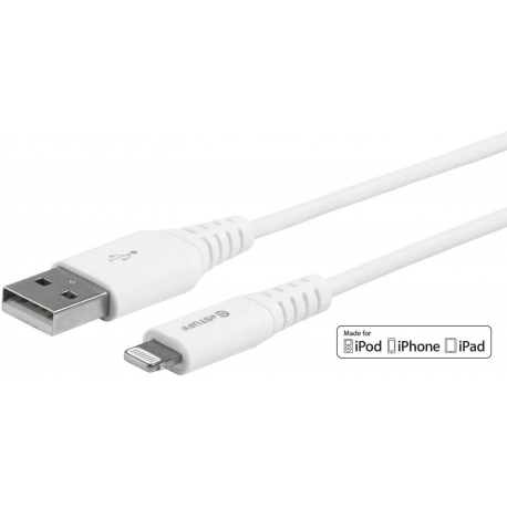 MicroConnect - Lightning cable - Lightning male to USB male - 50 cm - white - for Apple iPad / iPhone / iPod (Lightning) - 0