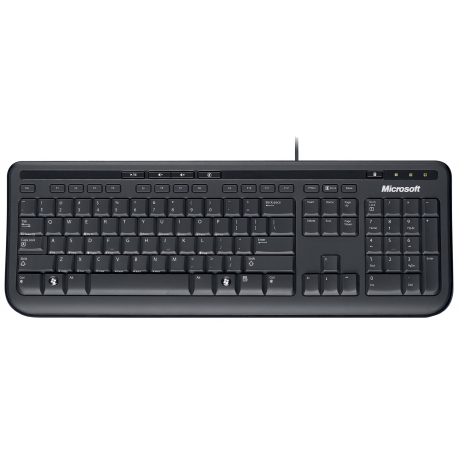 Microsoft Wired Desktop 600 - Keyboard and mouse set - USB - German - 0