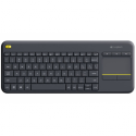 Logitech Wireless Touch Keyboard K400 Plus - Keyboard - wireless - 2.4 GHz - German - black