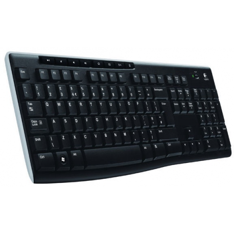 Logitech Wireless Keyboard K270 - Keyboard - wireless - 2.4 GHz - German - 1