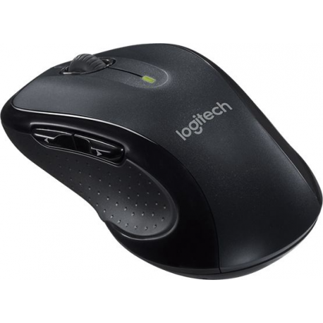 Logitech M510 - Mouse - right-handed - laser - 5 buttons - wireless - 2.4 GHz - USB wireless receiver - black - 6