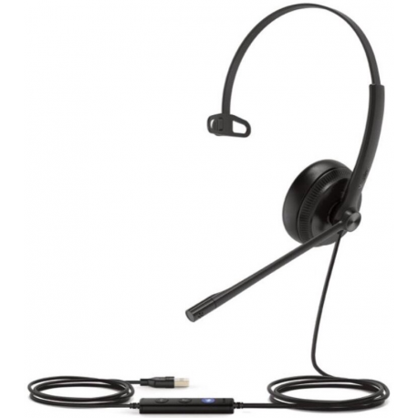 Yealink UH34 Mono Teams - Headset - on-ear - wired - USB - black - Certified for Microsoft Teams - 0