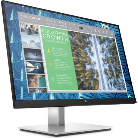 HP E24q G4 - E-Series - LED monitor - 24" (23.8" viewable) - 2560 x 1440 QHD @ 60 Hz - IPS - 250 cd / m² - 1000:1 - 5 ms - HDMI, VGA, DisplayPort - black - for HP EliteBook 745 G5, 830 G5, 830 G6, 840 G5, 840 G6 - 0
