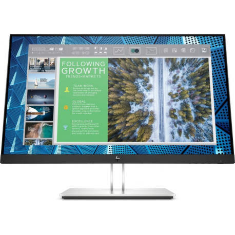 HP E24q G4 - E-Series - LED monitor - 24" (23.8" viewable) - 2560 x 1440 QHD @ 60 Hz - IPS - 250 cd / m² - 1000:1 - 5 ms - HDMI, VGA, DisplayPort - black - for HP EliteBook 745 G5, 830 G5, 830 G6, 840 G5, 840 G6 - 4