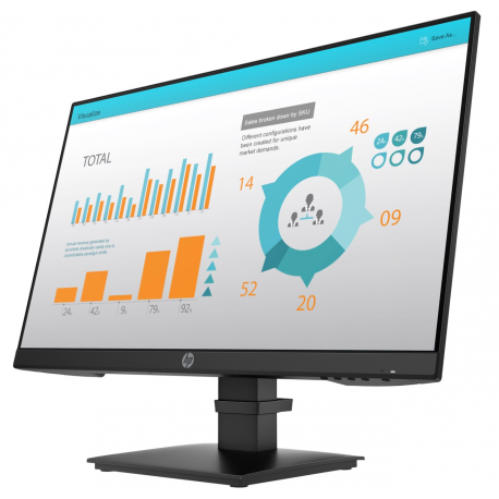 HP P24 G4 - P-Series - LED monitor - 23.8" - 1920 x 1080 Full HD (1080p) @ 60 Hz - IPS - 250 cd / m² - 1000:1 - 5 ms - HDMI, VGA, DisplayPort - black - for HP EliteBook 745 G5, 830 G5, 830 G6, 840 G5 - 2