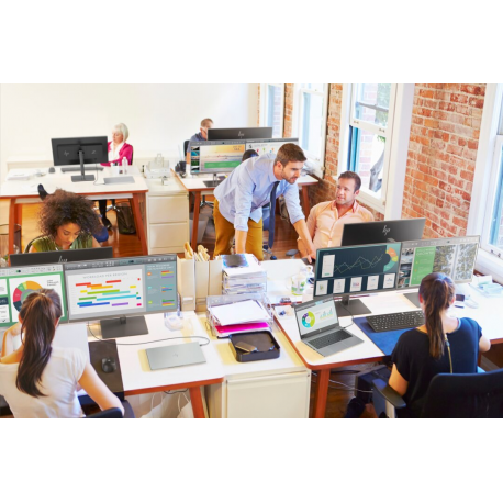 HP Z38c - LED monitor - curved - 37.5" - 3840 x 1600 UWQHD+ @ 60 Hz - IPS - 300 cd / m² - 1000:1 - 5 ms - HDMI, DisplayPort, USB-C - black - for HP t240, t640; EliteBook 745 G5, 830 G5, 840 G5; ZBook Studio G4 - 6