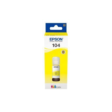 Epson EcoTank 104 - 65 ml - yellow - original - ink tank - for EcoTank ET-1810, 2715, 2721, 2810, 2811, 2812, 2814, 2815, 2820, 2821, 2825, 2826, 4800 - 0