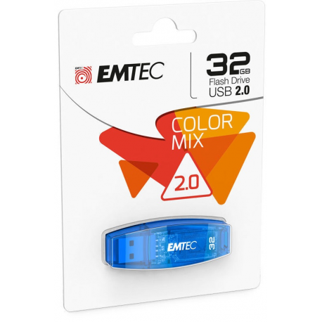 EMTEC C410 Color Mix - USB flash drive - 32 GB - USB 2.0 - 1
