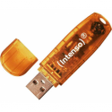 Intenso Rainbow Line - USB flash drive - 64 GB - USB - orange