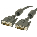 MicroConnect - DVI cable - dual link - DVI-D (M) to DVI-D (M) - 2 m - thumbscrews - black