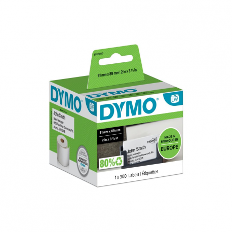 DYMO - Non-adhesive appointment/name badge cards - for DYMO LabelWriter 320, 330, 400, 450, 4XL, SE450, Wireless - 0