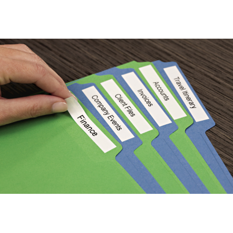 DYMO - Nylon - black on white - Roll (1.2 cm x 3.5 m) 1 cassette(s) flexible tape - for ExecuLabel LM150; LabelMANAGER - 12