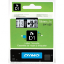 DYMO D1 - Self-adhesive - black on transparent - Roll (1.9cm x 7m) 1 cassette(s) label tape - for LabelMANAGER 360, 400, 420, 450, 500, PC, PC2, Wireless PnP; LabelPOINT 300, 350