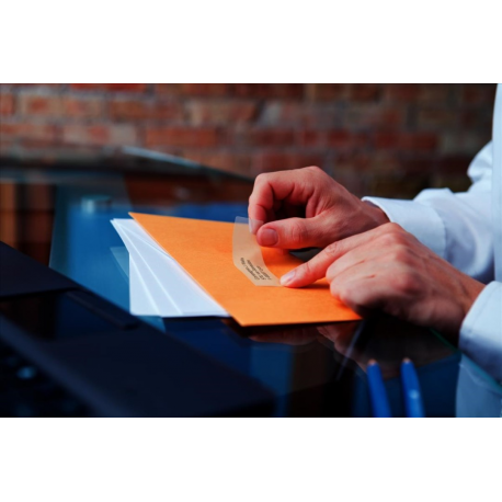 DYMO LabelWriter - Plastic - permanent adhesive - transparent - 36 x 89 mm 260 label(s) (1 roll(s) x 260) address labels - for DYMO LabelWriter 310, 315, 320, 330, 400, 450, 4XL, SE450, Wireless - 1