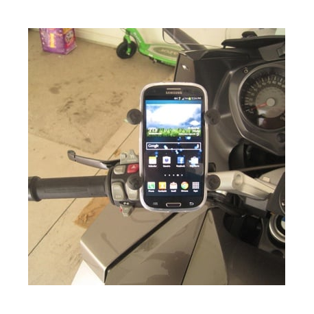 RAM X-Grip RAM-B-149Z-UN7U - Mounting kit (double socket arm, cradle, U-bolt base) - for mobile phone - high-strength composite, marine grade stainless steel, powder-coated marine grade aluminium - handlebar - 4