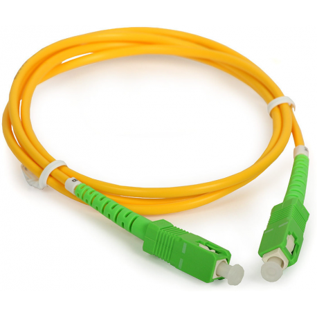 MicroConnect - Network cable - SC/APC single-mode (M) to SC/APC single-mode (M) - 1.5 m - 2 mm - fibre optic - simplex - 9 / 125 micron - OS2 - halogen-free - orange - 0