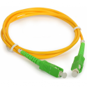 MicroConnect - Network cable - SC/APC single-mode (M) to SC/APC single-mode (M) - 1.5 m - 2 mm - fibre optic - simplex - 9 / 125 micron - OS2 - halogen-free - orange