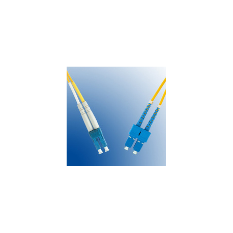 MicroConnect - Network cable - LC/UPC single-mode (M) to SC/UPC single-mode (M) - 0.5 m - fibre optic - 9 / 125 micron - OS1 - yellow - 0