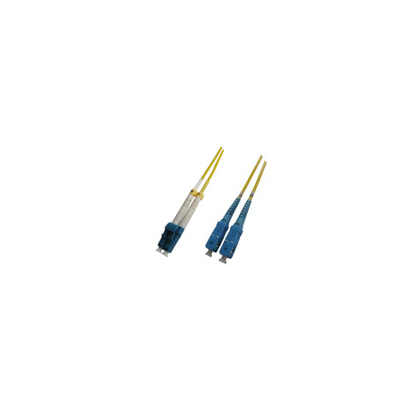 MicroConnect - Network cable - LC / UPC single-mode (M) to SC / UPC single-mode (M) - 4 m - fibre optic - 9  /  125 micron - OS2 - halogen-free - yellow - 0