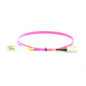 MicroConnect - Network cable - LC/UPC multi-mode to SC/UPC multi-mode - 2 m - fibre optic - 50 / 125 micron - OM4 - halogen-free - erika violet