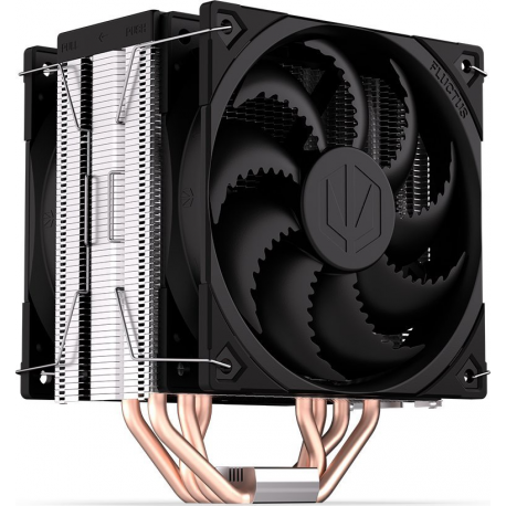 Endorfy Fera 5 Dual Fan - Processor cooler - (for: LGA775, AM2+, LGA1366, AM3+, FM1, FM2+, LGA2011-3, LGA2011 (Square ILM), AM4, LGA2066, LGA1200, LGA1700, AM5, LGA115x Socket) - 120 mm - black - 2