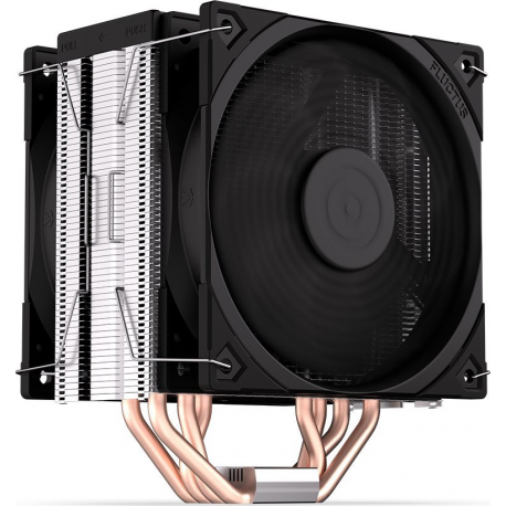 Endorfy Fera 5 Dual Fan - Processor cooler - (for: LGA775, AM2+, LGA1366, AM3+, FM1, FM2+, LGA2011-3, LGA2011 (Square ILM), AM4, LGA2066, LGA1200, LGA1700, AM5, LGA115x Socket) - 120 mm - black - 3