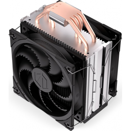Endorfy Fera 5 Dual Fan - Processor cooler - (for: LGA775, AM2+, LGA1366, AM3+, FM1, FM2+, LGA2011-3, LGA2011 (Square ILM), AM4, LGA2066, LGA1200, LGA1700, AM5, LGA115x Socket) - 120 mm - black - 9