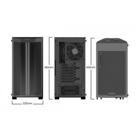 be quiet! Pure Base 500DX - Tower - ATX - windowed side panel (tempered glass) - no power supply (ATX / PS/2) - black - USB/Audio - 1