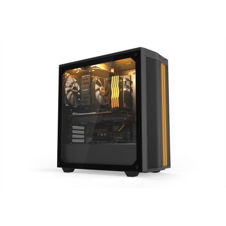 be quiet! Pure Base 500DX - Tower - ATX - windowed side panel (tempered glass) - no power supply (ATX / PS/2) - black - USB/Audio - 7