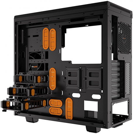 be quiet! Pure Base 600 Window - Tower - ATX - windowed side panel - no power supply (ATX / PS/2) - black, orange - USB/Audio - 4