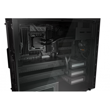 be quiet! Pure Base 600 Window - Tower - ATX - windowed side panel - no power supply (ATX / PS/2) - black - USB/Audio - 5