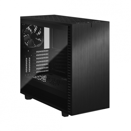 Fractal Design Define 7 - Tempered Glass Edition - tower - extended ATX - windowed side panel (tempered glass) - no power supply (ATX) - black - USB/Audio - 11