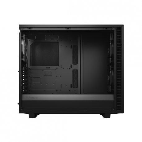 Fractal Design Define 7 - Tempered Glass Edition - tower - extended ATX - windowed side panel (tempered glass) - no power supply (ATX) - black - USB/Audio - 18