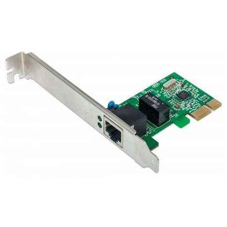 Intellinet Gigabit PCI Express Network Card, 10/100/1000 Mbps PCI Express RJ45 Ethernet Card - Network adapter - PCIe - Gigabit Ethernet - 0