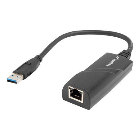Lanberg NC-1000-01 - Network adapter - USB 3.0 - Gigabit Ethernet - black - 0