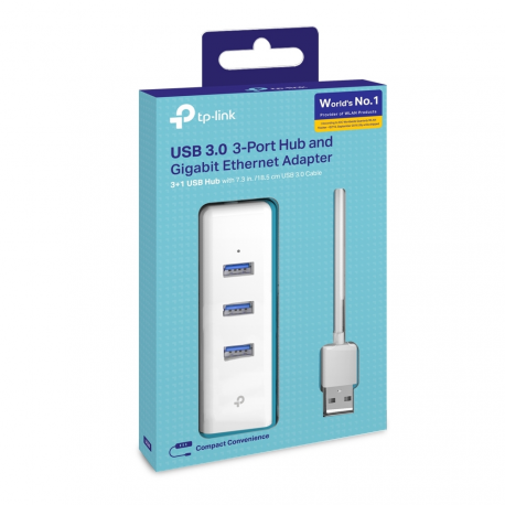 TP-LINK UE330 - Network adapter - USB 3.0 - Gigabit Ethernet - 4