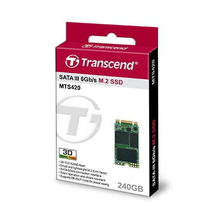 Transcend MTS420 - SSD - 120 GB - internal - M.2 2242 - SATA 6Gb/s - 1